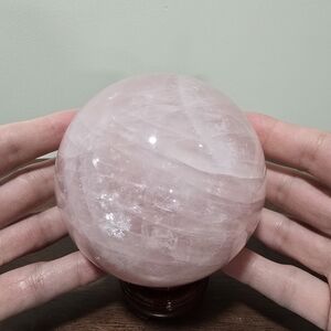 Rose Quartz Crystal Sphere #A 99 mm